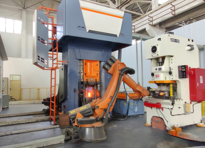 630-Ton Electric Screw Press Automated Production Line Video