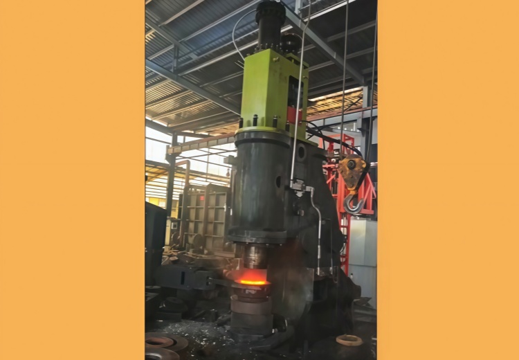 Pneumatic hammer retrofitted electro-hydraulic hammer energy saving