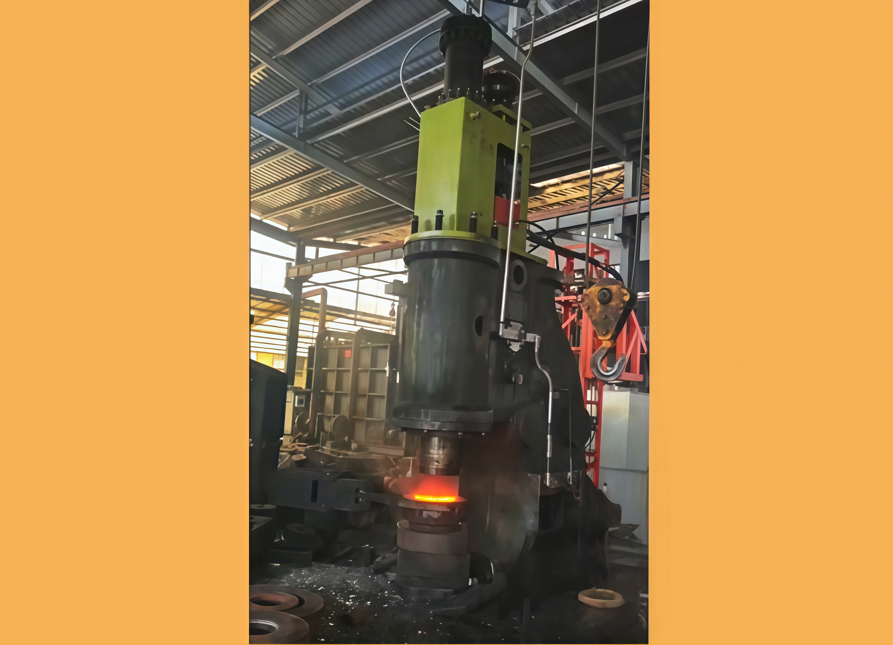 Old pneumatic hammers retrofitted into electro-hydraulic hammers
