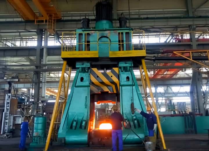 18-Ton Fully Hydraulic Die Forging Hammer Forging Operation Video