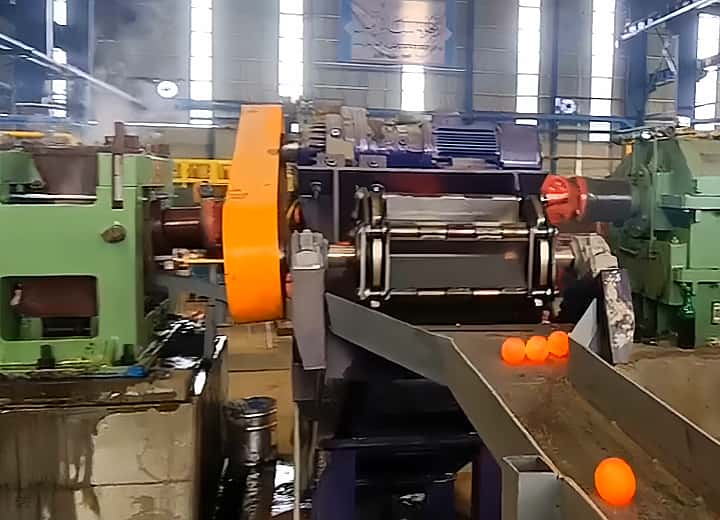 Automatic production line of steel ball oblique binding machine - industrial automation equipment for steel ball manufacturing