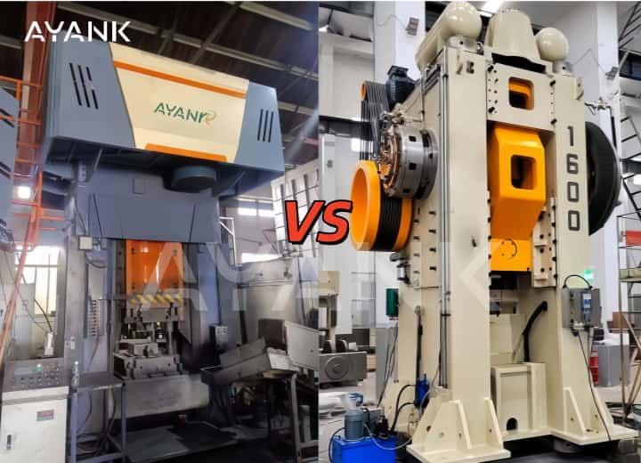 Comparison between electric screw press and hot die forging press