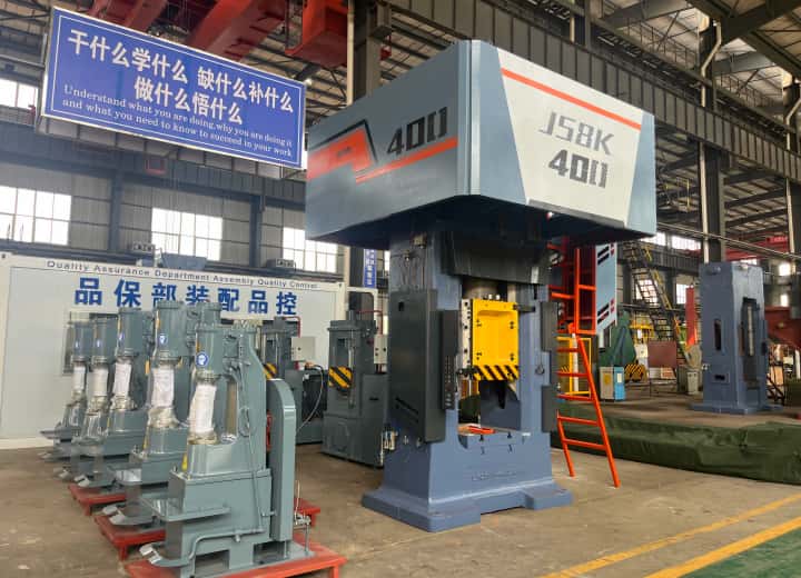 J58KA-400 tons electric screw press finished product display - industrial forging equipment