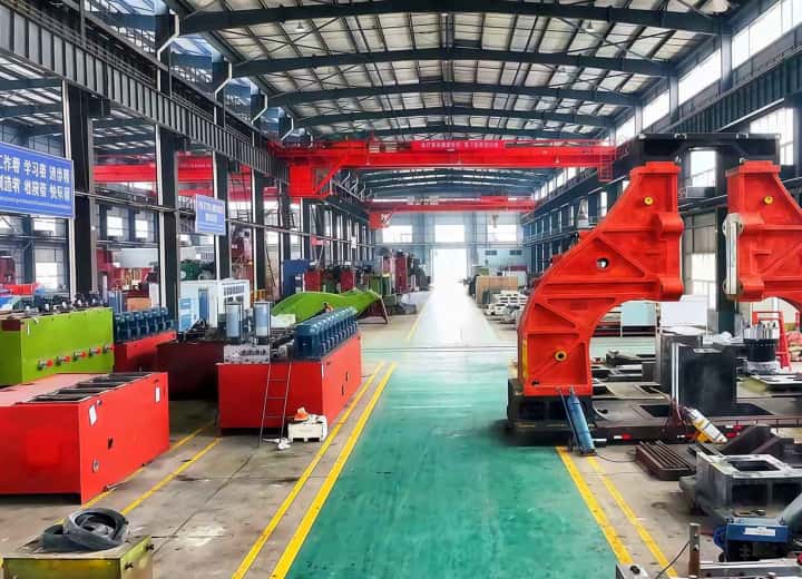 interior of forging equipment assembly factory