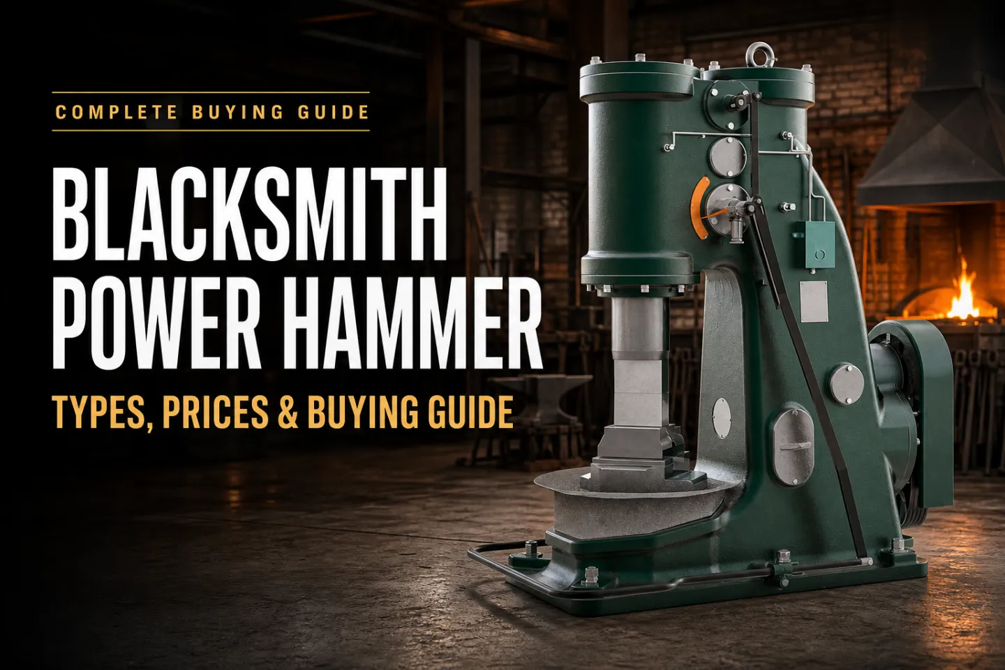 AYANK pneumatic blacksmith power hammer in industrial forging workshop - types, prices and buying guide